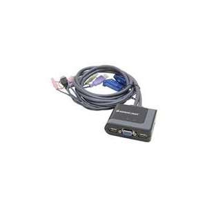  GCS642U 2 Port USB Cable KVM Switch with File Transfer Electronics