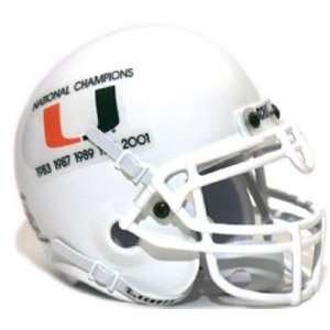 Miami Hurricanes National Champions Authentic Mini Helmet (Quantity of 