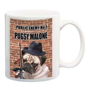    Pug Pugsy Malone Funny Coffee Tea Mug 15 oz 