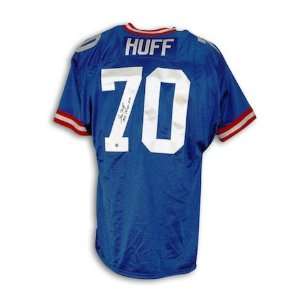   Huff Signed New York Giants Blue Throwback Jersey   1956 Champs NFL