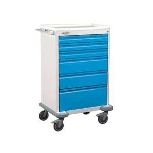  Deluxe Six Drawer Anesthesia Cart