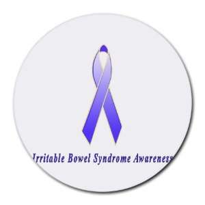  Irritable Bowel Syndrome Awareness Ribbon Round Mouse Pad 