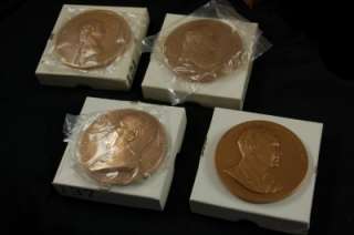 Set of 38) US MINT Presidential President Large 3 Bronze Tokens Coins 