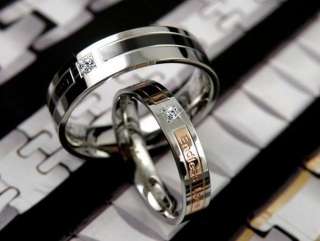 Classic Exquisite Titanium Matching Rings Couple Wedding Bands Many 