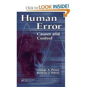  Human Error Causes and Control (9780849382130) George A 