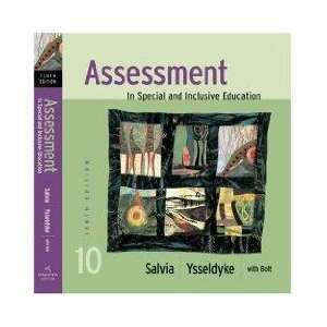  ASSESSMENT IN SPECIAL AND INCLUSIVE EDUCATION, BY SALVIA 