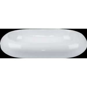  Oblong White Vitreous China Over Counter Vessel Sink