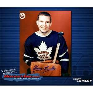  Harry Lumley Toronto Maple Leafs Autographed/Hand Signed 8 