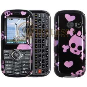  Black Pink Skull SnapOn Protector Case for LG Cosmos VN250 