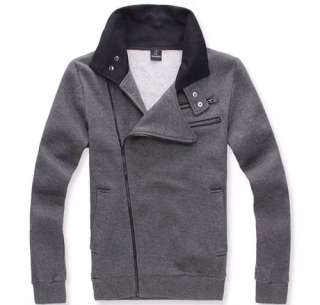 New Fashion Coat Mens Jacket Korea Stylish Top Designed Hoody gray L 