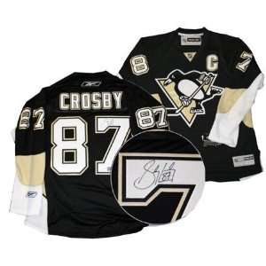   Crosby Uniform   Pro Weight Dark   Autographed NHL Jerseys Sports