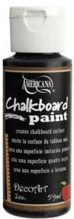 DecoArt Americana Black Slate Chalkboard Paint 2 oz.  