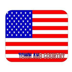  US Flag   Town and Country, Missouri (MO) Mouse Pad 