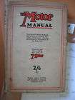 1932 The Motor Manual Book