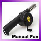 Mini Fan Air Blower For Barbecue Fire Bellows w Hand Crank Brand New