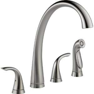 Delta Faucet 2480 AR DST Pillar Two Handle Widespread Kitchen Faucet 