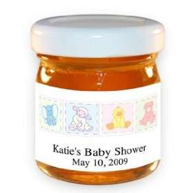  Baby Shower Honey Jar Favors  Animal Quilt Personalized 