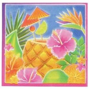  Tropical Luau 16 pack Party Beverage Napkins Toys & Games