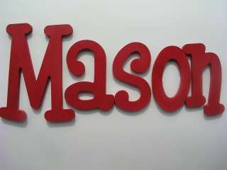 Hand Painted Wood Wooden Letters Nursery Wall Name  