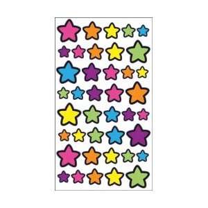   Classic Stickers Technicolor Stars; 6 Items/Order