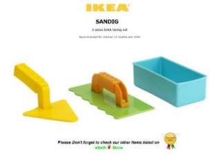 Ikea SANDIG 3 piece brick laying set Toy Brand New  