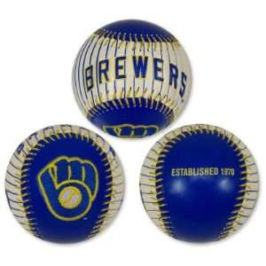  MILWAUKEE BREWERS OFFICIAL EMBROIDERED LOGO BASEBALL 