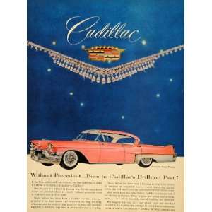  1956 Ad Vintage Pink Cadillac Harry Winston Jewelry GM 