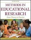 Methods in Educational Research From Theory to Practic