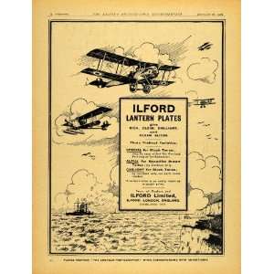  1918 Ad Ilford Lantern Plates Photography Camera London 