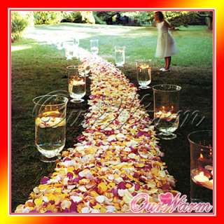   Silk Rose Petals Flower Wedding Party Decoration Popular Colors  