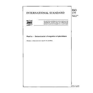   Determination of migration of plasticizers ISO TC 61/SC 6/WG 7 Books