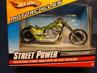 Hot Wheels Street Power Twin Flame Motorcycle  