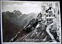 Switzerland~1953 Berggasthaus Aescher Wildkirchli ~RPPC  
