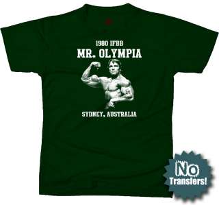 Arnold Schwarzenegger Mr Olympia New Retro Gym T shirt  