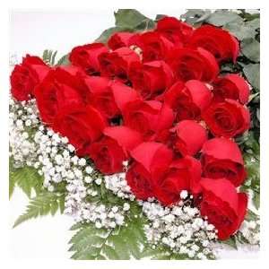 Two Dozen Premium Red Roses Bouquet 
