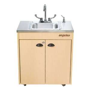 Portable Preschool Hand Washing Station with Stainless Steel Basin and 