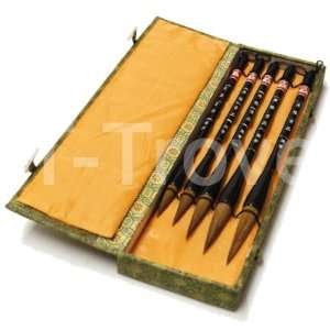  Ox Horn Brown Calligraphy Brush Set Arts, Crafts & Sewing