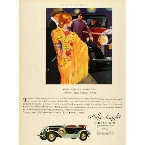   Car Evening Shawl Chauffeur Motor   Original Print Ad