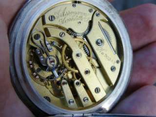 Unique silver Chronometer Oversize pocket watch by Juius Assmann 