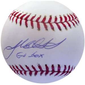   Autographed Baseball with Go Sox Inscription