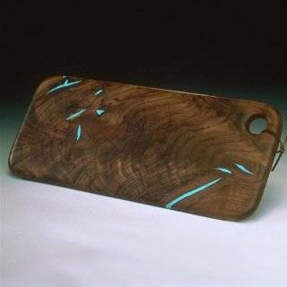   Board and Spreader with Turquoise Inlay Cherry Wood