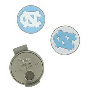 North Carolina UNC Tar Heels Hat Clip W/ Golf Ball Markers/Chips 