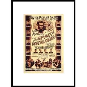  The Spirit of Notre Dame Movies Framed Poster Print, 16x22 