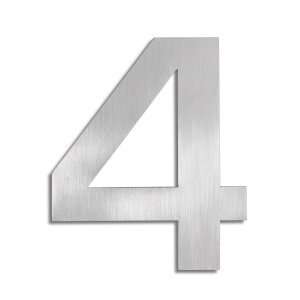    Blomus Number 4 Stainless Steel House Number Patio, Lawn & Garden