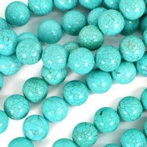  16mm Round Stabilized Turquoise Gemstone Beads Arts 