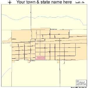  Street & Road Map of Beckemeyer, Illinois IL   Printed 