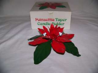 Dept 56 Poinsettia Candle Holder  