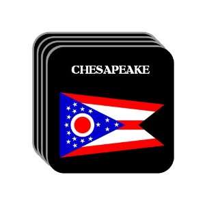 US State Flag   CHESAPEAKE, Ohio (OH) Set of 4 Mini Mousepad Coasters
