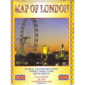  Map of London Public Transportation, Street Directory 