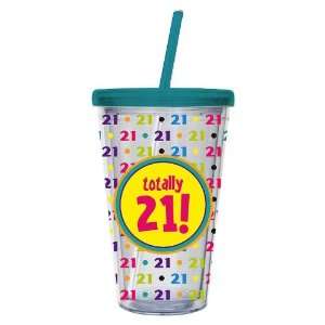 Totally 21 Insulated Cup w/ Straw 